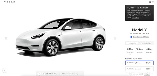 Tăng gi&aacute;, nhưng mức gi&aacute; thời điểm hiện tại của Model Y vẫn thấp hơn rất nhiều so với thời điểm trước khuyến mại.