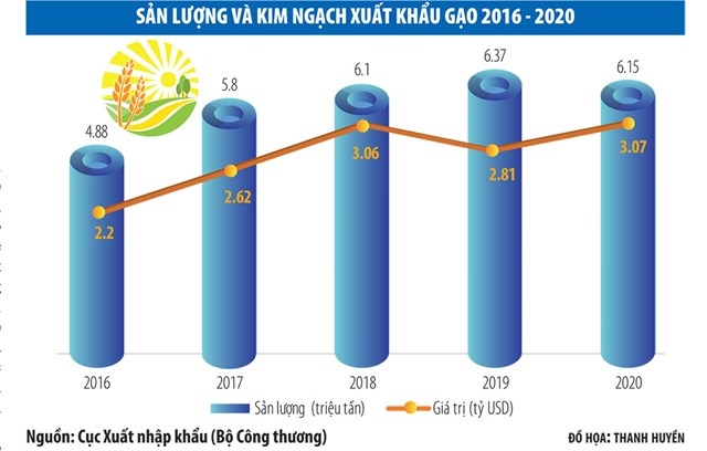 Giải m&#227; đ&#224; tăng của gi&#225; gạo xuất khẩu - Ảnh 1