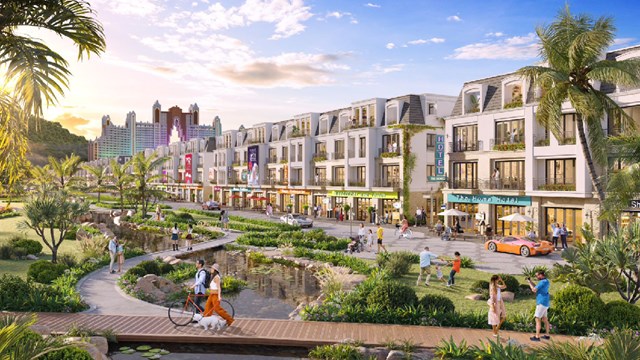 Kh&ocirc;ng gian sống trong l&agrave;nh, tiện nghi v&agrave; gi&agrave;u gi&aacute; trị ph&aacute;t triển kinh doanh của townhouse đang thu h&uacute;t sự quan t&acirc;m của đ&ocirc;ng đảo kh&aacute;ch h&agrave;ng. Được quy hoạch tại vị tr&iacute; t&acirc;m điểm gi&agrave;u t&iacute;nh kết nối, gia chủ c&oacute; thể sinh sống ở c&aacute;c tầng tr&ecirc;n; tầng trệt cho thu&ecirc; l&agrave;m cửa h&agrave;ng, showroom hoặc mở cửa h&agrave;ng tự kinh doanh, đ&oacute;n đầu được nguồn kh&aacute;ch từ Canal District v&agrave; nh&agrave; ga c&aacute;p treo nối Mũi Tấn với Hải Giang.
