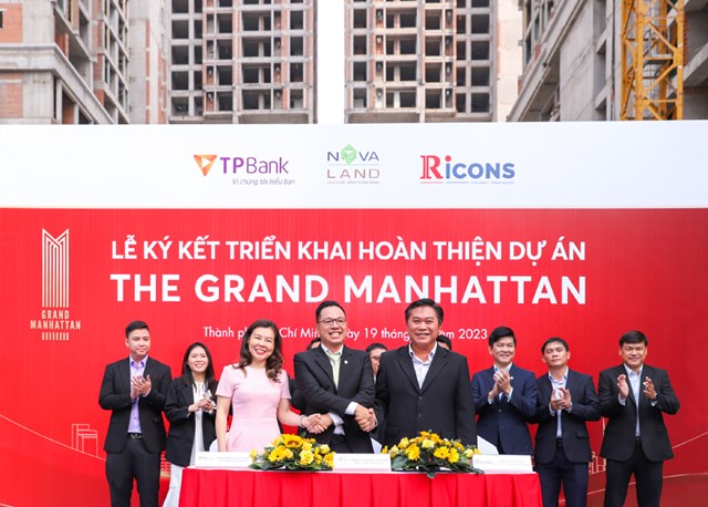 Novaland &ndash; TPBank &ndash; Ricons đ&atilde; k&yacute; kết hợp t&aacute;c triển khai x&acirc;y dựng ho&agrave;n thiện dự &aacute;n The Grand Manhattan