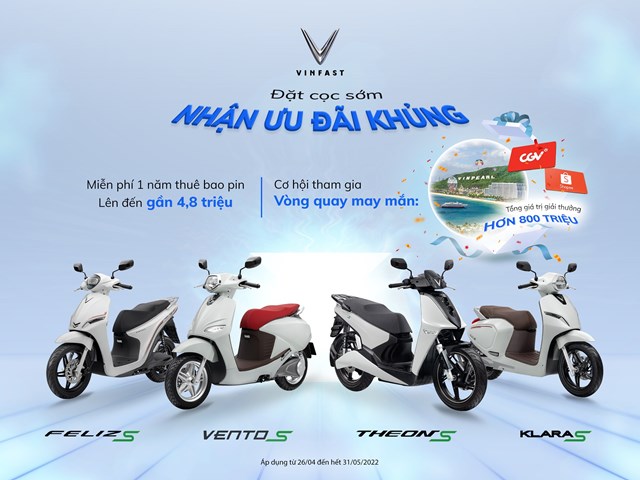 VinFast chi hơn 800 triệu ưu đ&#227;i kh&#225;ch h&#224;ng đặt mua xe m&#225;y điện thế hệ mới - Ảnh 1