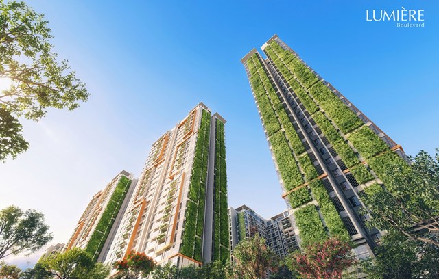 LUMI&Egrave;RE Boulevard nằm tại tr&aacute;i tim Đại đ&ocirc; thị Vinhomes Grand Park