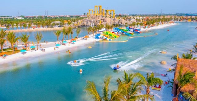 Tổ hợp c&ocirc;ng vi&ecirc;n Biển tạo s&oacute;ng nh&acirc;n tạo Royal Wave Park lớn nhất thế giới tại Vinhomes Ocean Park 2 &ndash; The Empire