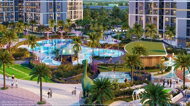 Hệ thống giải tr&iacute;, mua sắm, luyện tập thể thao, nghỉ dưỡng chuẩn resort được sắp đặt th&agrave;nh nhiều lớp lang bao bọc dự &aacute;n