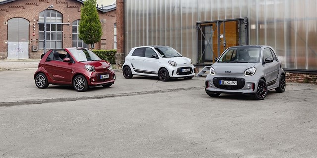 Xe th&agrave;nh thị Smart EQ của Daimler (C&ocirc;ng ty mẹ của Mercedes-Benz) c&oacute; gi&aacute; thu&ecirc; chỉ 9,90 Euro mỗi th&aacute;ng.