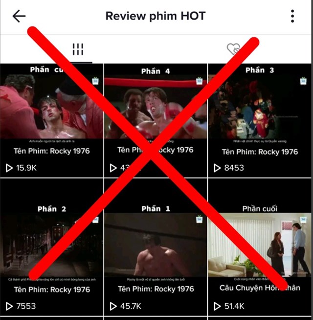 Nội dung review phim tr&aacute; h&igrave;nh đang tr&agrave;n ngập c&aacute;c nền tảng như TikTok, YouTube, Facebook...