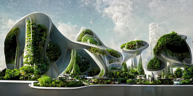 Diện mạo kiến tr&#250;c tương lai dưới con mắt của AI - Ảnh 6