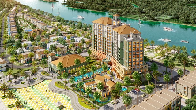 Shophouse tại Habana Island sở hữu vị tr&iacute; v&agrave;ng, đối diện kh&aacute;ch sạn Grand Mercure.