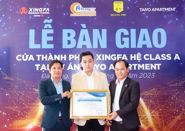 Trao giấy chứng nhận bảo h&agrave;nh cho dự &aacute;n Taiyo Apartment