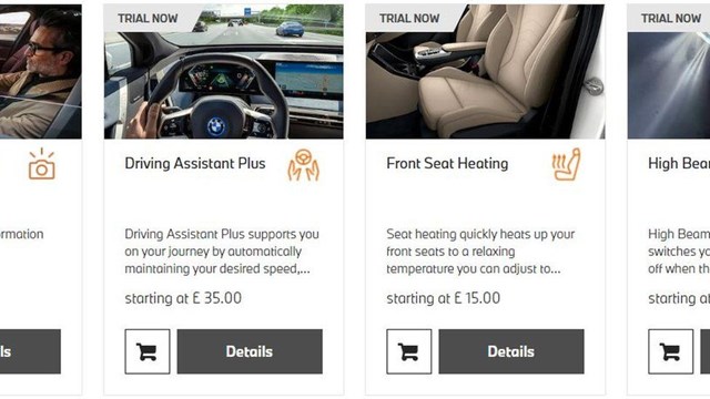 T&iacute;nh năng sưởi ghế bị kh&oacute;a v&agrave; chỉ được mở khi người d&ugrave;ng đăng k&yacute; sử dụng g&oacute;i h&agrave;ng th&aacute;ng.