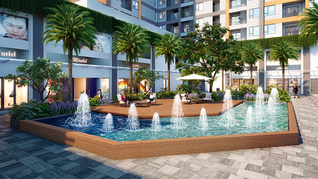 Cư d&acirc;n 9X Quy Nhơn được tận hưởng tiện &iacute;ch nội khu đa dạng. Ảnh phối cảnh: Hưng Thịnh Land