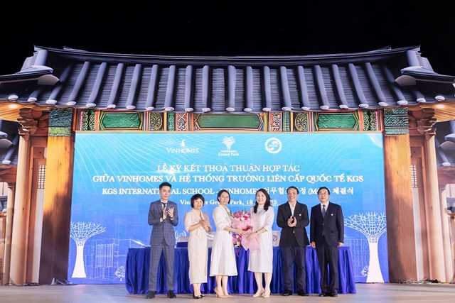 K&yacute; kết với Korea Global School l&agrave; một cột mốc quan trọng trong chặng đường ph&aacute;t triển của đại đ&ocirc; thị Vinhomes Grand Park